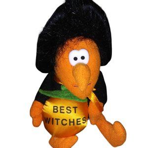 Jerry Elsner BEST WITCHES Stuffed Plush Black & Orange Pumpkin Witch 6 Inch Toy